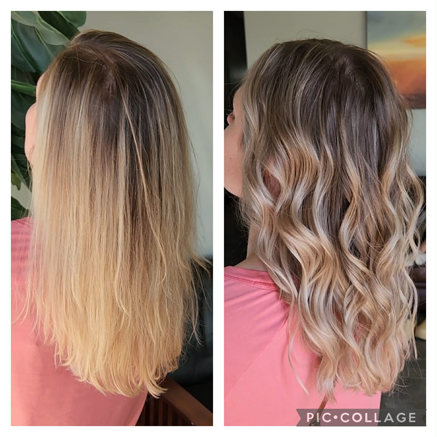 Curly hair transformation by Amanda