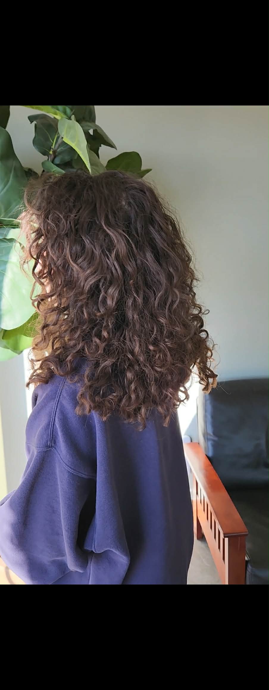 Curly hair transformation by Amanda