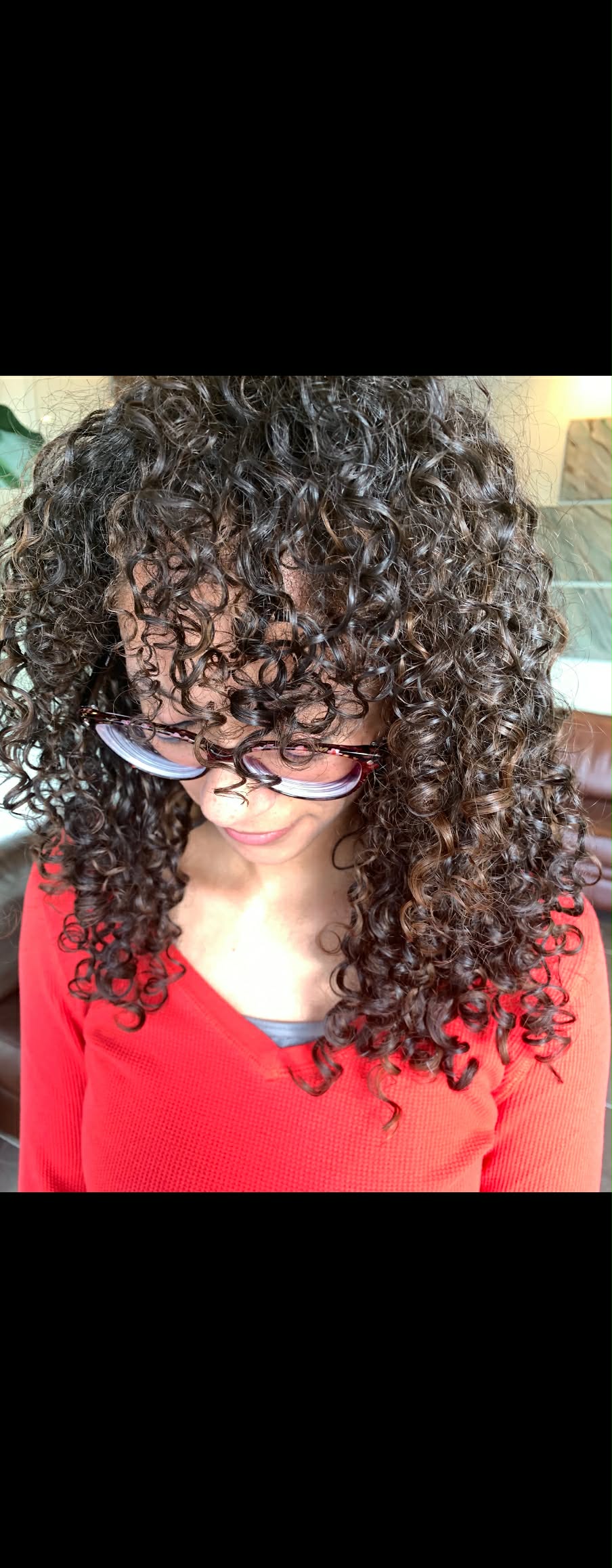 Curly hair transformation by Amanda