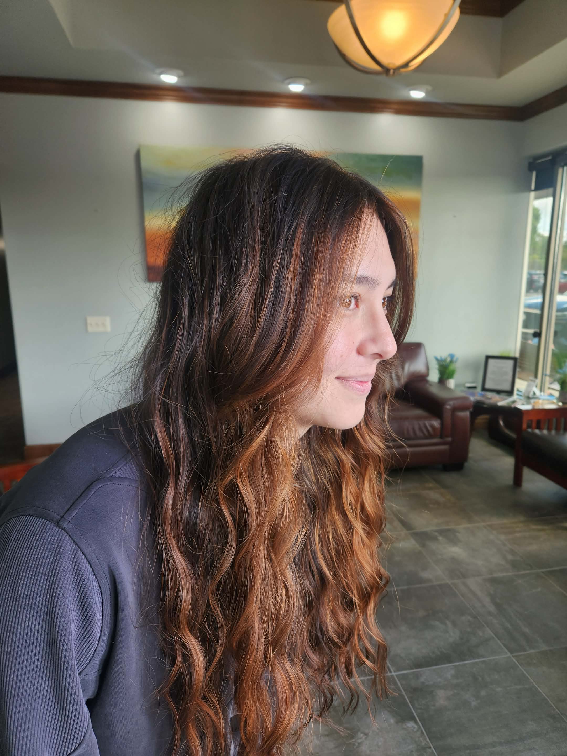 Curly hair transformation by Amanda