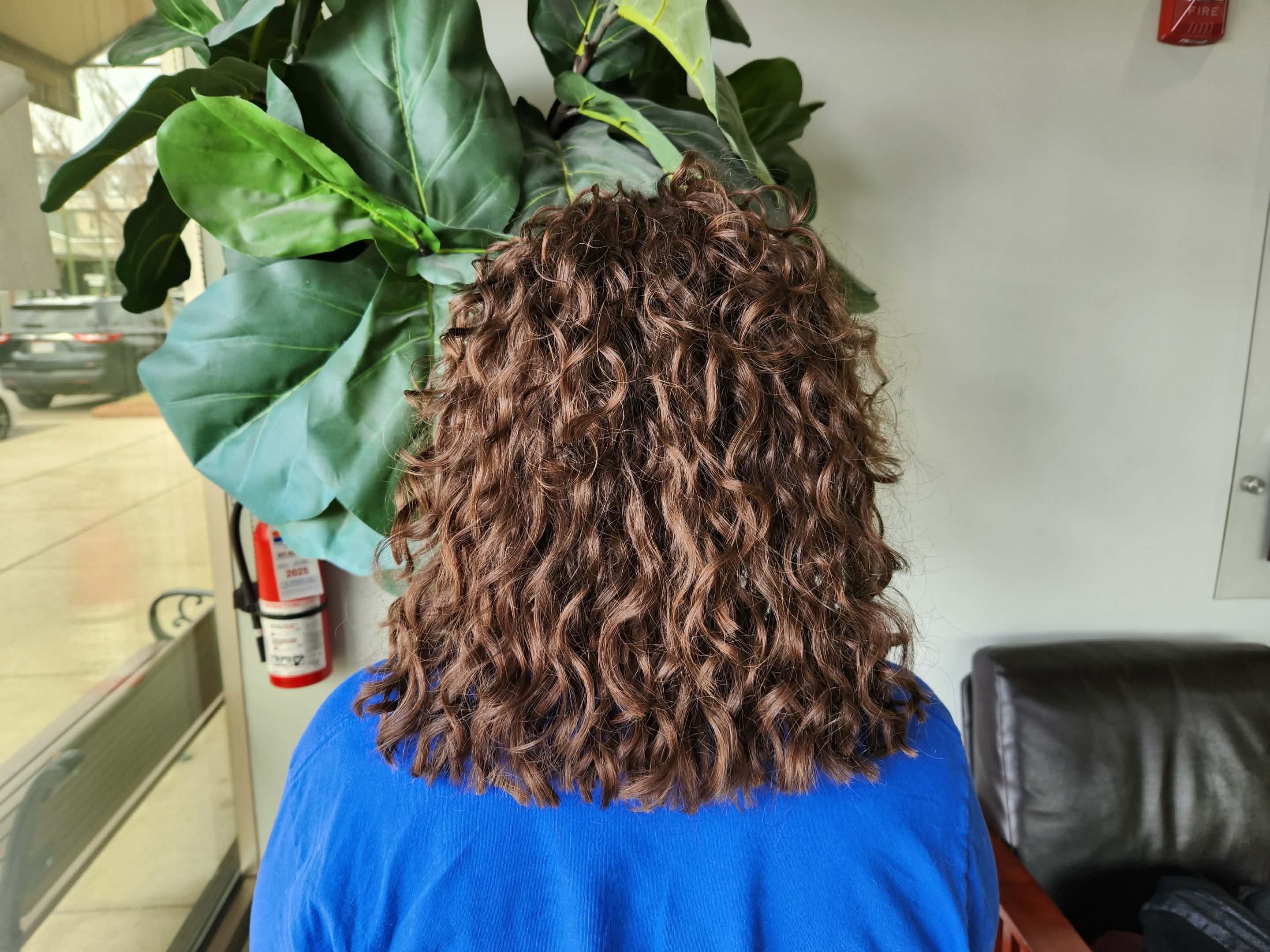 Curly hair transformation by Amanda