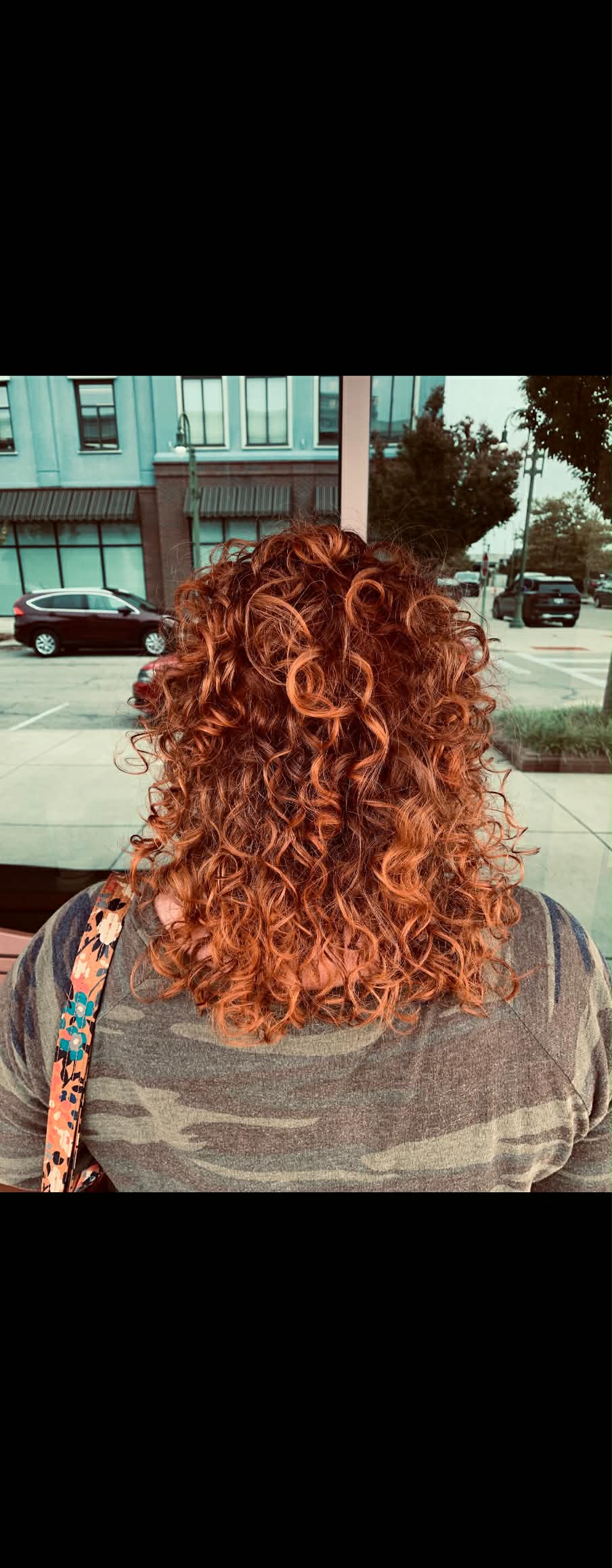 Curly hair transformation by Amanda