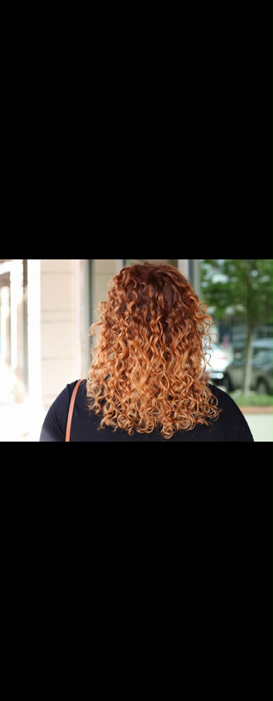 Curly hair transformation by Amanda