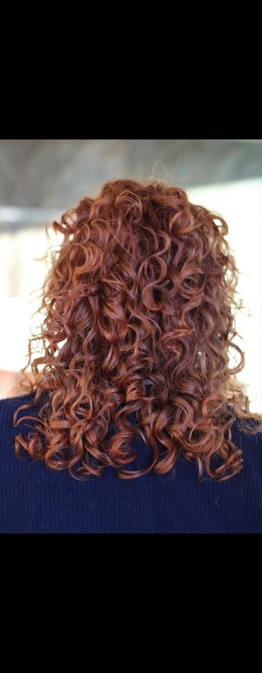 Curly hair transformation by Amanda