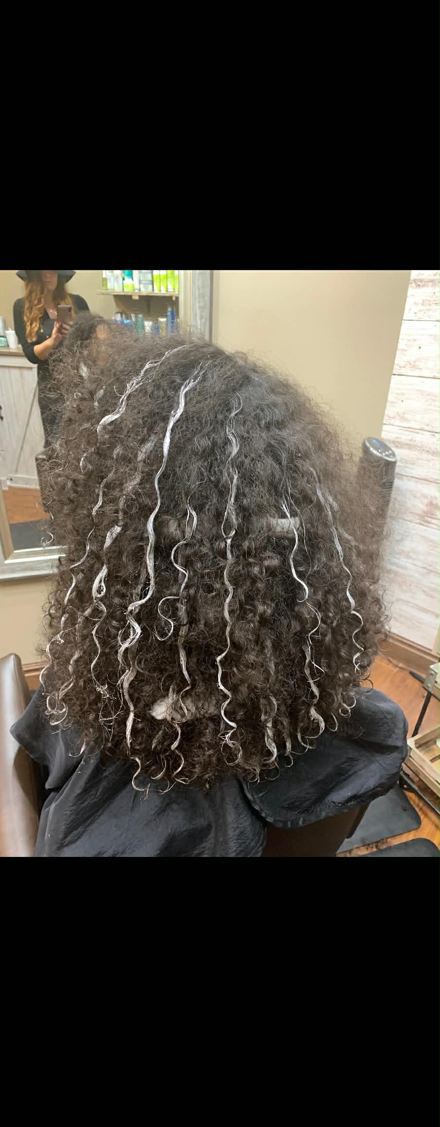 Curly hair transformation by Amanda