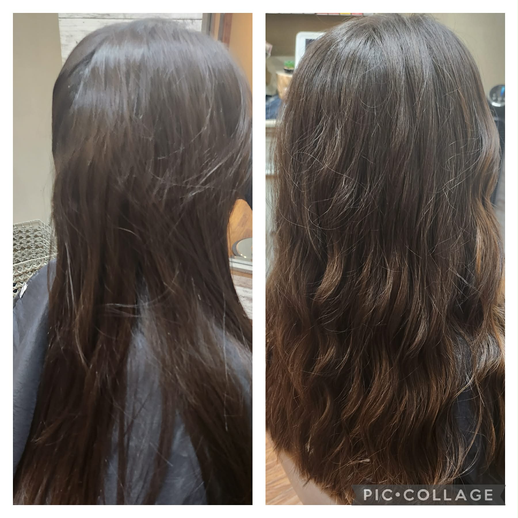 Curly hair transformation by Amanda