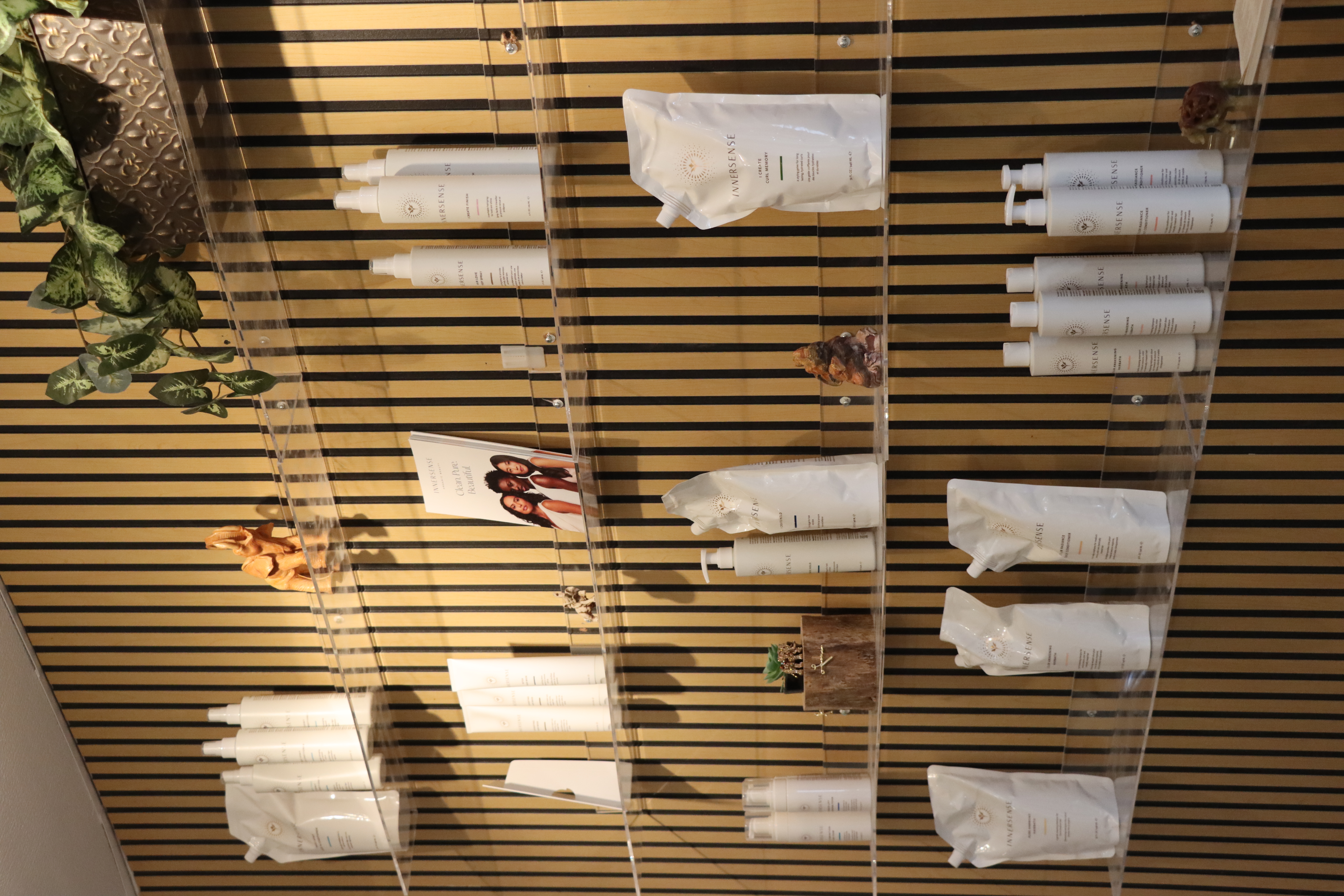 Innersense product display at The Curl Collective