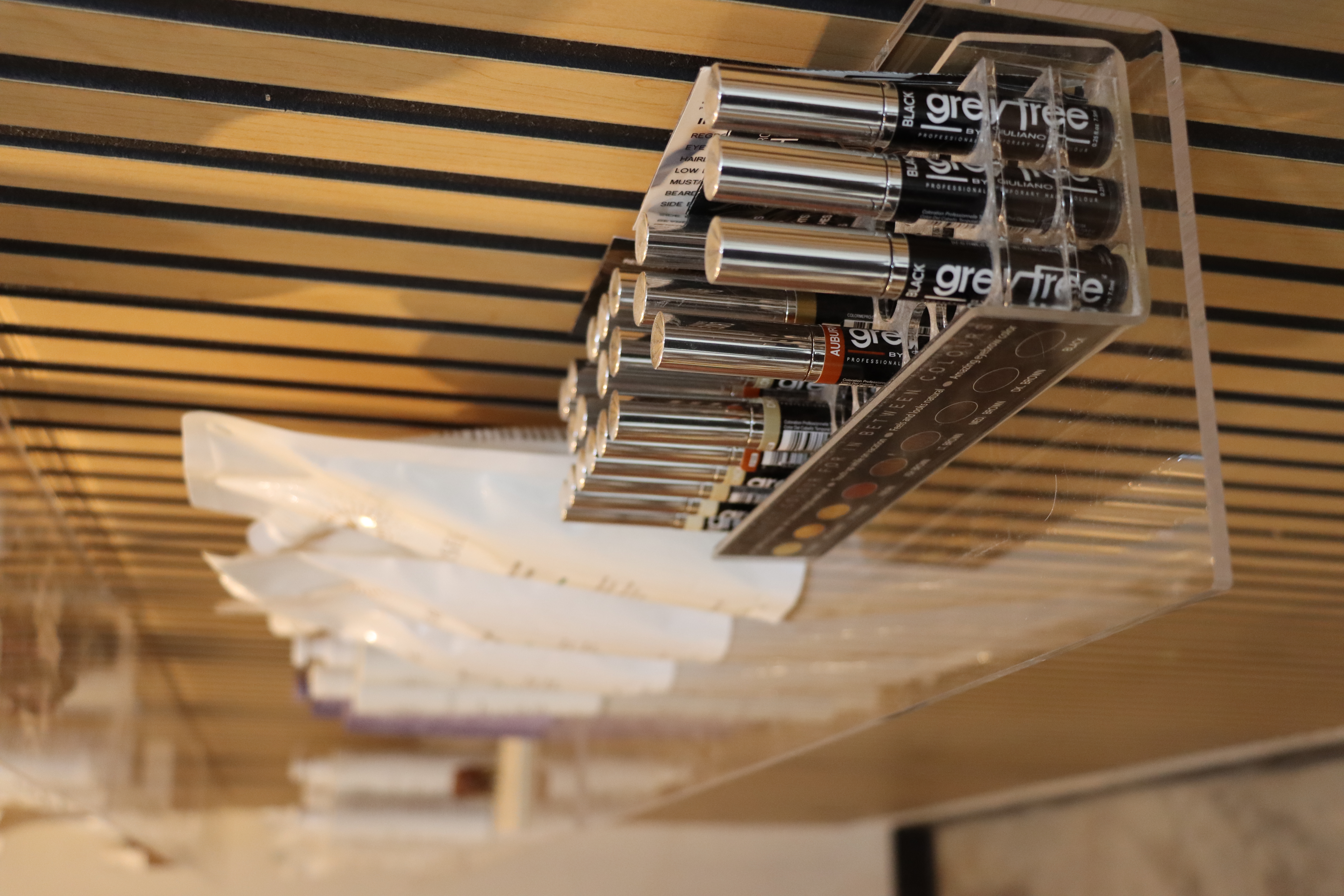 Greyfree and refillable pouches at The Curl Collective