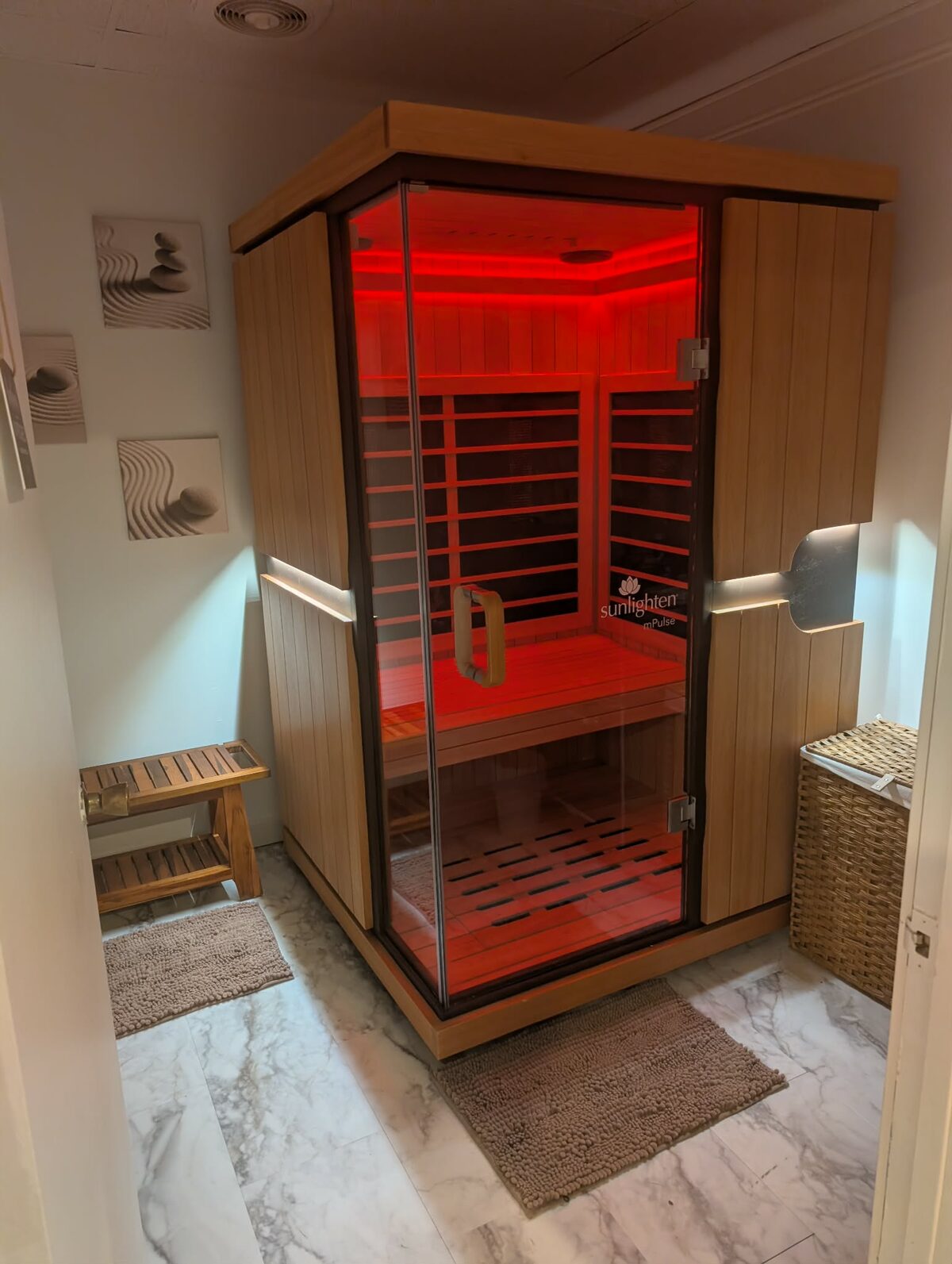 The Sunlighten mPulse infrared sauna at The Curl Collective